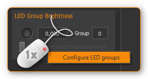 LED Gruppenkonfiguration aufrufen