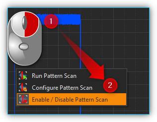 Pattern Scan aktivieren / deaktivieren