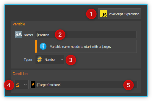 Konfiguration Conditional Loop - Einfacher Modus