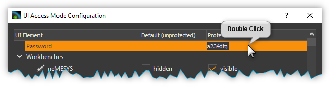 Passwort für UI Zugriff eingeben